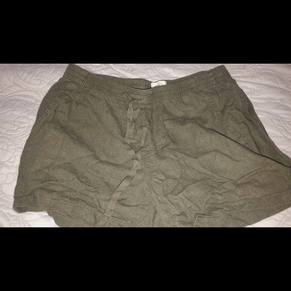 Jcpenny olive boho shorts
